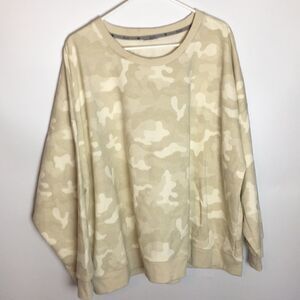 Zelos Tan Camo lightweight sweatshirt